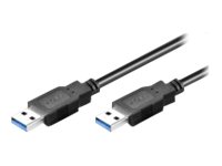 MicroConnect USB 3.0 USB-kabel 50cm Sort