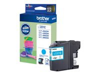 Brother Cartouche jet d'encre d'origine LC221CBP