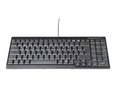 DIGITUS Tastatur für TFT-Konsolen dt. Layout schwarz - DS-72000GE