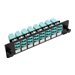 Eaton Tripp Lite Series Toolless Pass-Through Fiber Patch Panel MMF/SMF 8 LC Connectors, Black