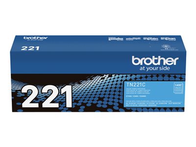 Brother TN221C - Cyan - original - toner cartridge - for Brother HL-3140, HL-3170, HL-3180, MFC-9130, MFC-9330, MFC-9340
