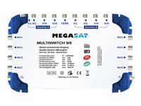 Megasat Multiswitch 9/8 Satelit / jordisk signal multikontakt Sølv