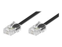 goobay 3m ISDN-kabel Sort