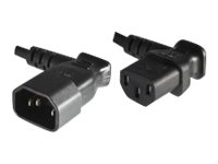 MicroConnect Strøm IEC 60320 C14 Strøm IEC 60320 C13 Sort 40cm Forlængerkabel til strøm