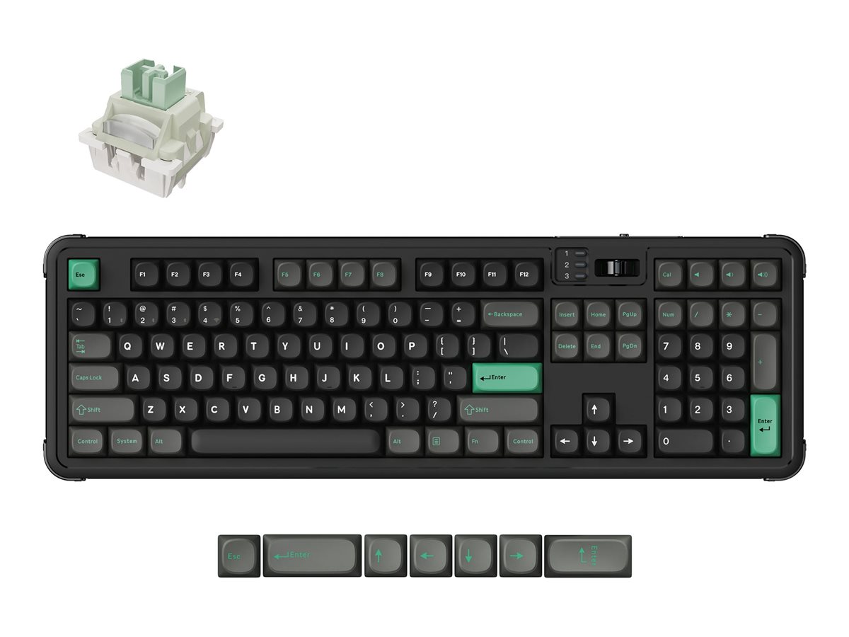 Keychron J15 HE, keyboard, custom, magnetic, fully assembled, 100% full size, black Input Device