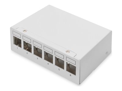 DIGITUS Patchpanel       6-Port  Modular Patchpanel weiß