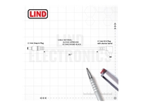 Lind - Câble d'alimentation - prise CC 2,1 mm (P) droit pour prise CC 2,1 mm (P) à angle droit - 91.4 cm 