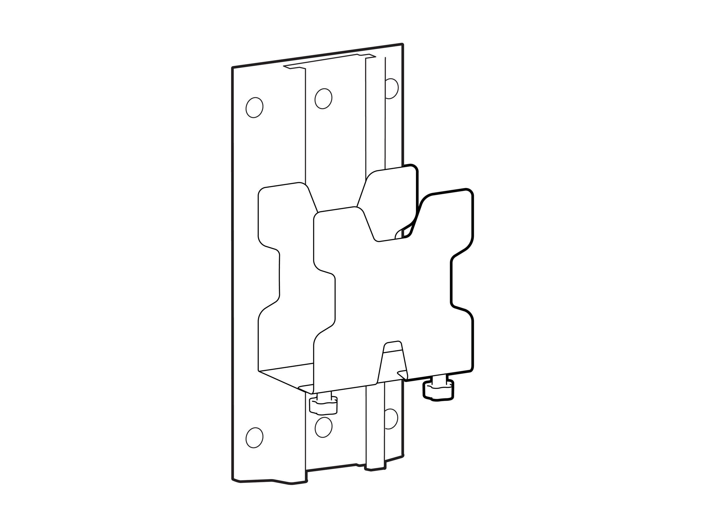 Ergotron LX Pro - Mounting kit (wall track 10", mount)