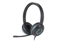 Cyber Acoustics AC 5002 Headset on-ear wired 3.5 mm jack