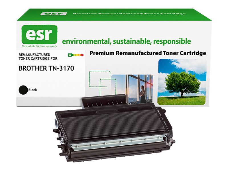 ESR Toner cartridge compatible with Brother TN-3170BK black remanufactured 10.600 pages