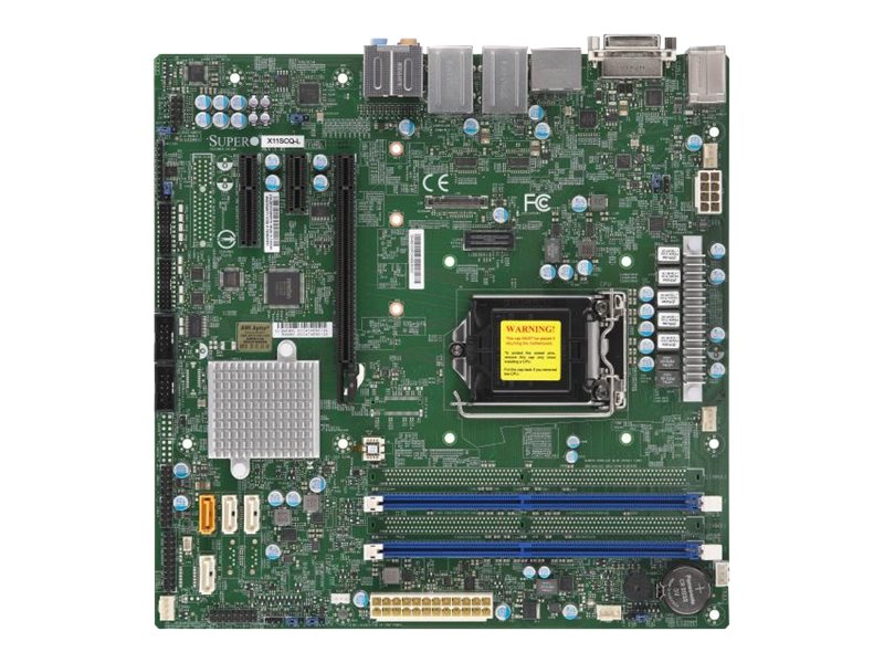 Płyta Główna Supermicro X11SCQ-L 1x CPU Coffee Lake Miro ATX Core i7, 2U Application Low cost SKU