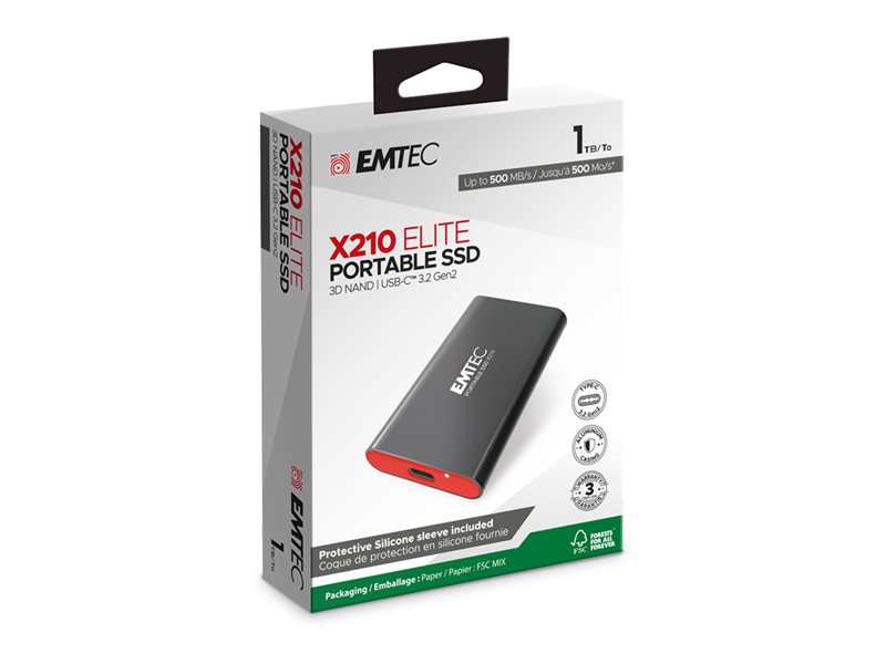 EMTEC X210 - SSD - 1 To - USB 3.2 Gen 2