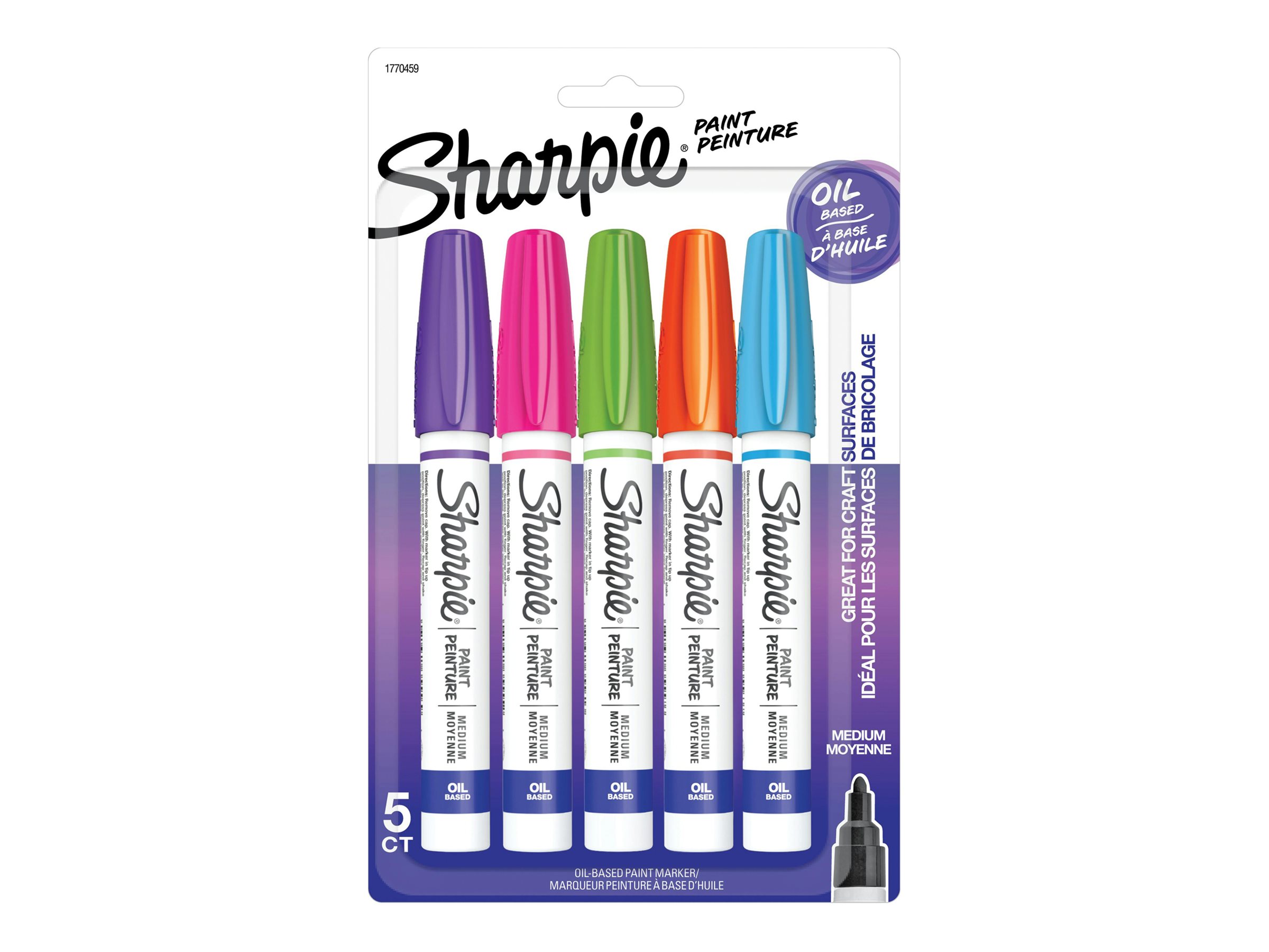 Sharpie Paint Permanent Markers - Assorted - 5 pack