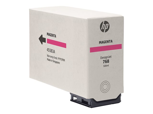 HP 768 Magenta 500-ml DesignJet Ink Crtg 4S5B3A
