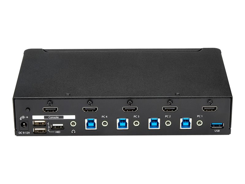 StarTech.com Commutateur KVM HDMI USB 4 ports avec audio - KVM