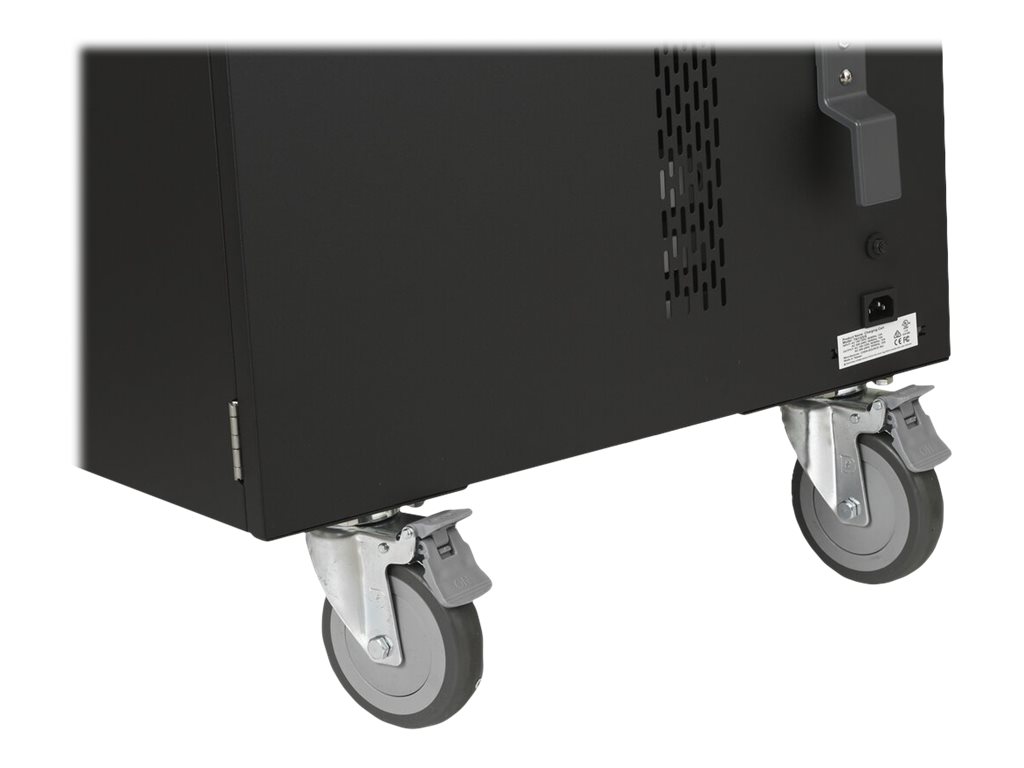 Kensington AC32 cart for 32 tablets / Open view Left-angle 79433