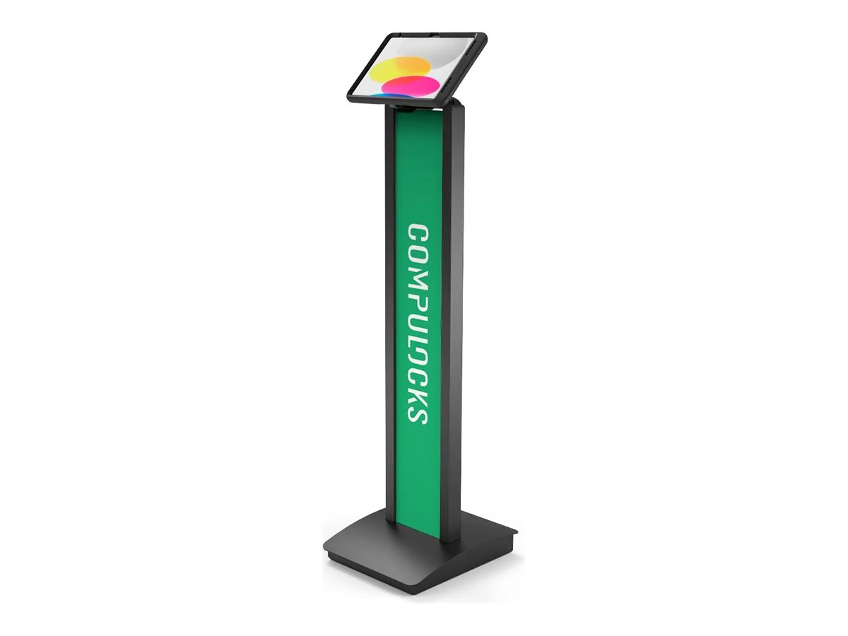 Compulocks iPad 10th-11th (A16) Gen PowerMove Brandable Floor Stand Black