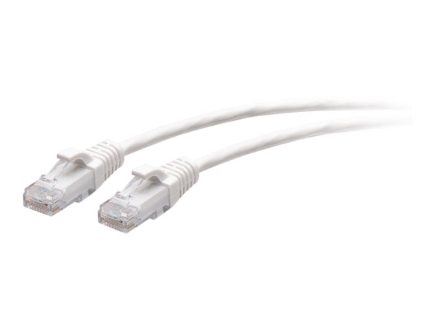 C2G 1ft (0.3m) Cat6a Snagless Unshielded (UTP) Slim Ethernet Network Patch Cable - White - patch kabel - 30 cm - bílá – foto 2