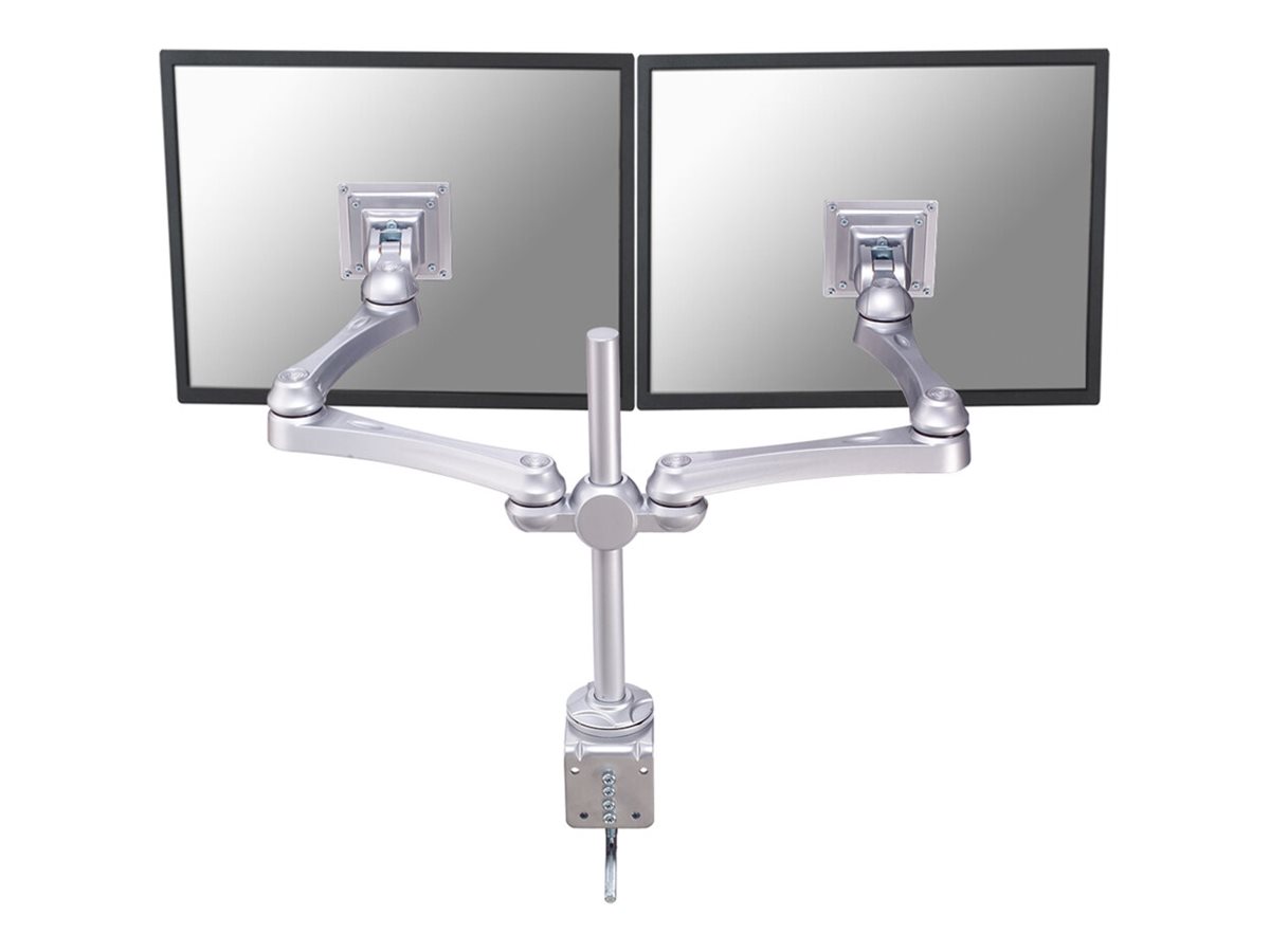 NEOMOUNTS FPMA-D930D Desk Mount Clamp for flatscreens 2x10-30inch 15kg VESA 75x75/100x100mm swivel tilt rotatable 2 pivot