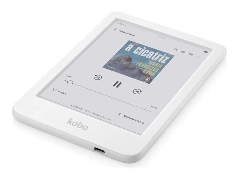 Kobo Clara Colour eBook Reader - 6 Inch - 16 GB - White - N367-KU