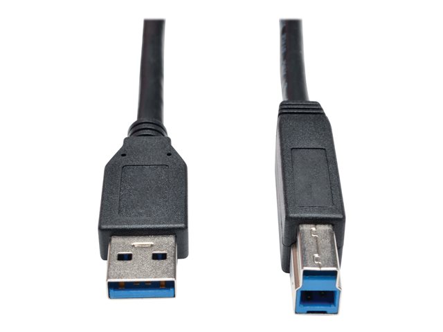 Tripp Lite 15ft USB 3.2 Gen 1 SuperSpeed Device Cable 5 Gbps A Male to B Male Black 15'