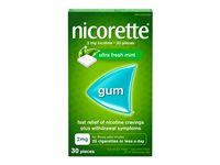 NICORETTE Nicotine Gums - 2mg - Ultra Fresh Mint - 30's
