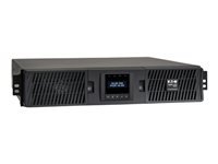 Eaton Tripp Lite Series SmartOnline 1500VA 1350W 120V Double-Conversion UPS - 8 Outlets, Extended Run, Network Card Included, LCD, USB, DB9, 2U Rack/Tower Battery Backup