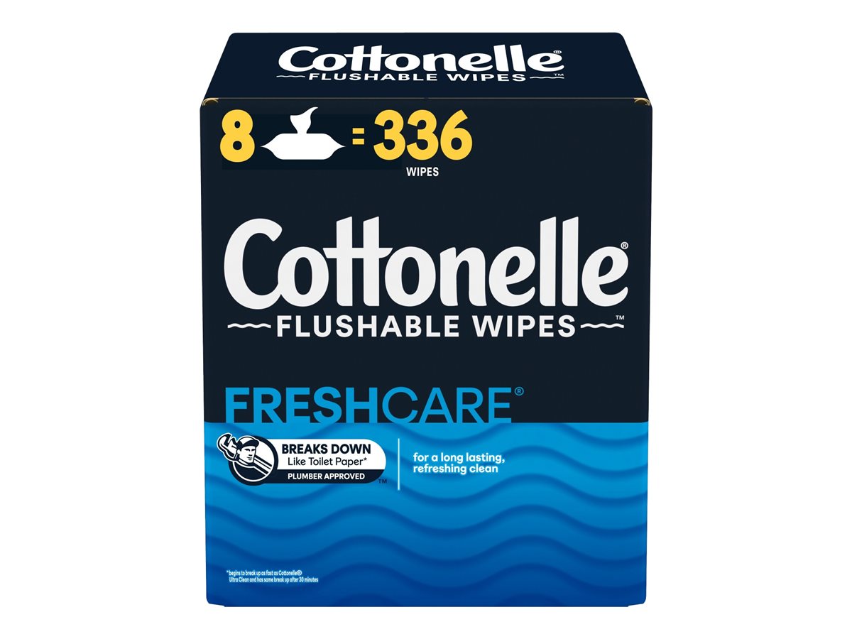 Cottonelle Flushable Cleaning Wipes - 336's