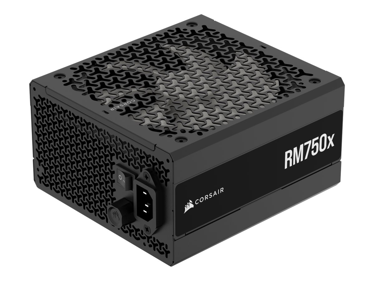 CORSAIR RMx Series RM750x power supply 750 Product shot Left-angle 79750