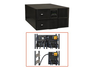 Tripp Lite UPS Smart Online 8000VA 7200W Rackmount 8kVA 200V-240V USB DB9 Manual Bypass Hot Swap 6URM