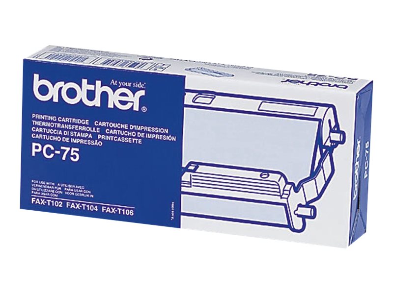 Brother PC75 - Schwarz - Farbbandkassette - f?r FAX-T102, T104, T106
