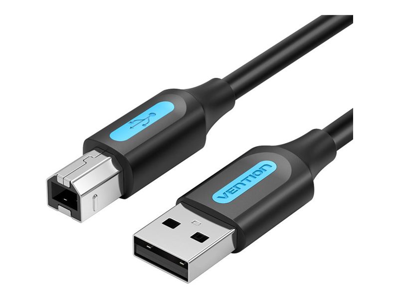 Vention USB cable USB to USB Type B 2 Product shot Right-angle 79550
