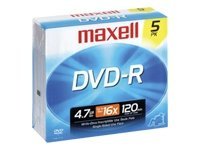 Maxell - 5 x DVD-R - 4.7 GB 16x