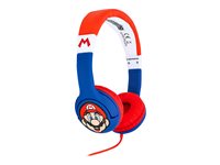 OTL Super Mario Kabling Hovedtelefoner Blå Rød Hvid