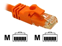 C2G 25ft Cat6 Snagless Unshielded (UTP) Network Crossover Patch Cable - Orange