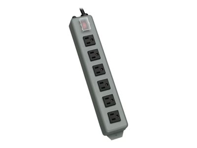 Tripp Lite Waber Power Strip 120V Right Angle 5-15R 6 Outlet Metal 15' Crd
