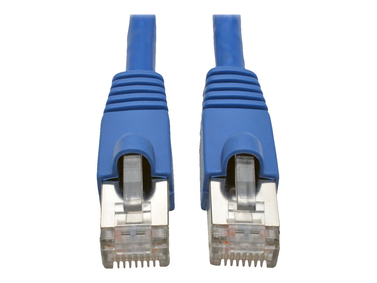 Eaton Tripp Lite Series Cat6a 10G Snagless Shielded STP Ethernet Cable (RJ45 M/M), PoE, Blue, 25 ft. (7.62 m)