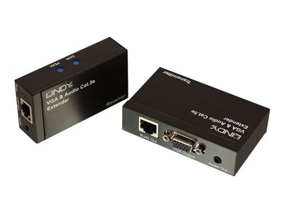 LINDY VGA & Audio Cat.5e Extender 300m Local & Remote Unit - 32540
