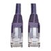 Tripp Lite 125ft Cat6 Gigabit Snagless Molded Patch Cable RJ45 M/M Purple 125