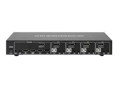 TECHLY KVM Switch Display Port 1.2 4Port