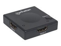 Manhattan HDMI 1080p  2-Port, Automatic and Manual ing, Black, Blister Video-/audioswitch HDMI
