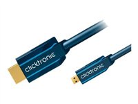 ClickTronic Casual Series HDMI han -> Mikro HDMI han 2 m