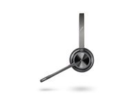 HP Poly Voyager 4320-M - Headset - on-ear - Bluetooth - wireless, wired - USB-A via Bluetooth adapter - black - Certified for Microsoft Teams, Zoom Certified