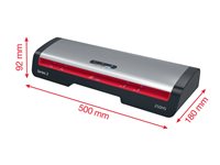 GBC Series 2 250HS Varmelaminator A3 Sort Rød