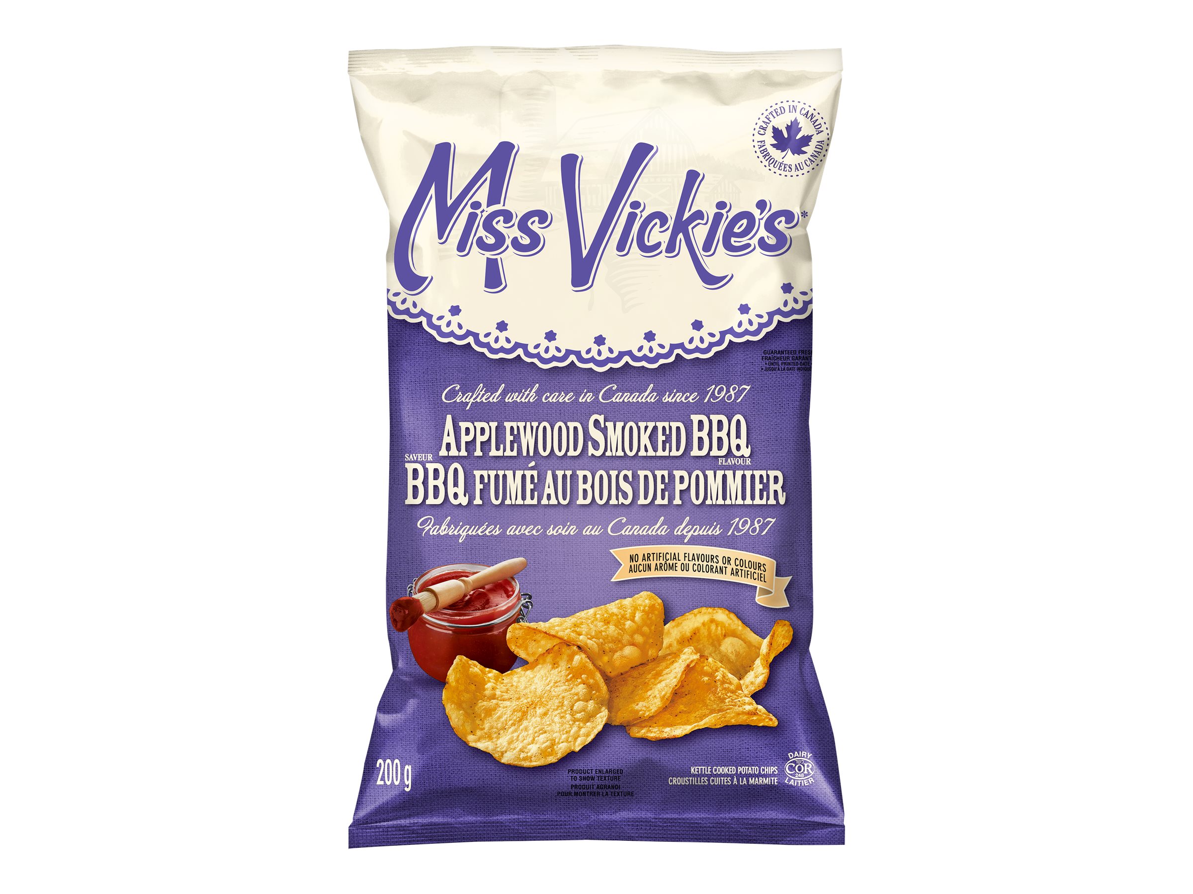 Miss Vickie's Potato Chips - Applewood Smoked BBQ - 200g