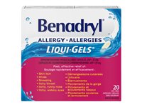 Benadryl Allergy Liqui-Gels Capsules - 20's
