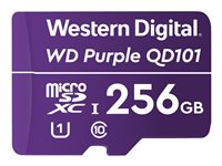 WD Purple SC QD101 WDD256G1P0C - flash-minneskort - 256 GB - mikroSDXC UHS-I