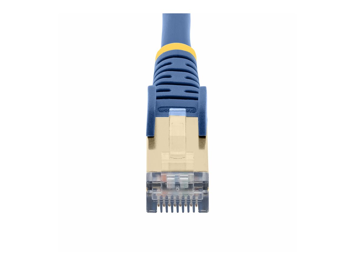 StarTech.com 1.5m CAT6A Ethernet Cable, 10 Gigabit Shielded Snagless RJ45 100W PoE Patch Cord, CAT 6A 10GbE STP Network Cable w/Strain Relief, Blue, Fluke Tested/UL Certified Wiring/TIA - Category 6A - 26AWG (6ASPAT150CMBL) - patch kabel - 1.5 m - modrá – foto 4