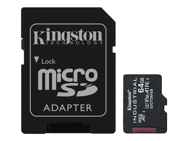 microSD64GB 45/90 Industrial+Ad SDHC KIN