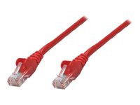 Intellinet Network Patch Cable, Cat6, 5m, Red, Copper, U/UTP, PVC, RJ45, Gold Plated Contacts, Snagless, Booted, Lifetime War